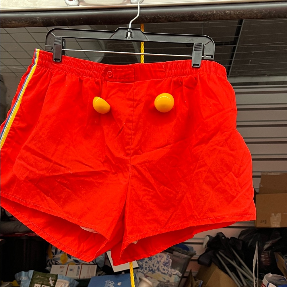 Bold Red Women's Athletic Shorts
